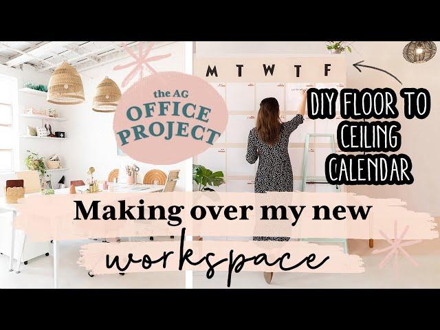 Making Over My New Office | DIY GIANT Wall Calendar | Team AG Office Project S1 E3