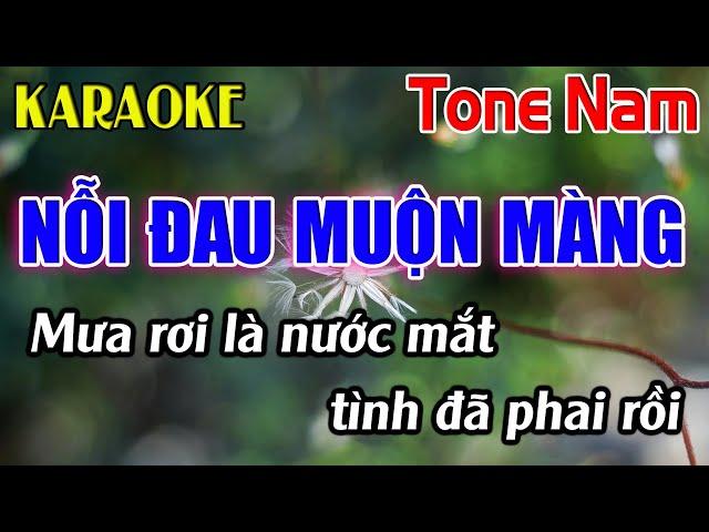 Nỗi Đau Muộn Màng Karaoke Tone Nam ( Am ) Karaoke Dễ Hát - Beat Mới