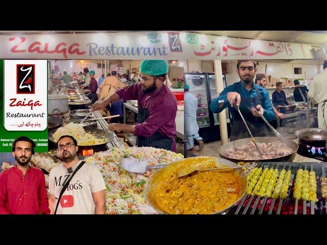 Best ever Barbecue and Mutton Peshawari Karahi with Star Pizza of Zaiqa Restaurant Sadiqabad