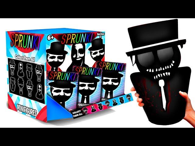 The LARGEST Sprunki Mr. BLACK HAT MYSTERY BOX! NEW PHASE 0-100, BLACK SPRUNKI Minifigures