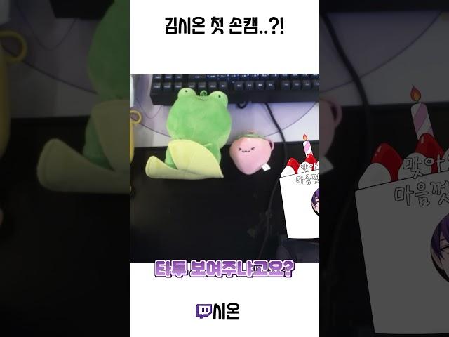 부끄부끄 대환장 버츄얼 첫 손캠  #버츄얼스트리머 #버튜버