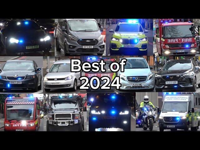 EMERGENCY VEHICLES RESPONDING BEST OF 2024 Police ,Fire services and Ambulances 50 Min Video!