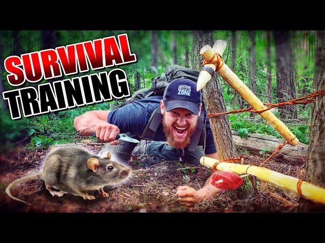 Survival Training - tödliche Falle nur mit Messer und Schnur bauen | Fritz Meinecke