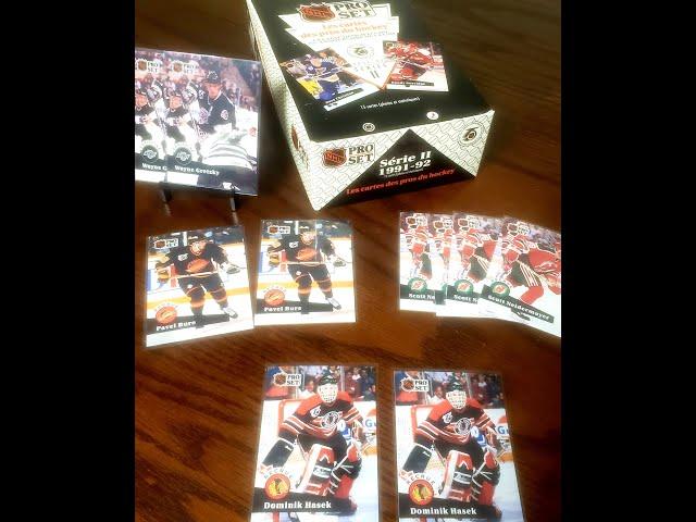 Hunting Hasek!!! 1991-92 Pro Set Hockey French Edition. ! Look at all the Rookies we pull.