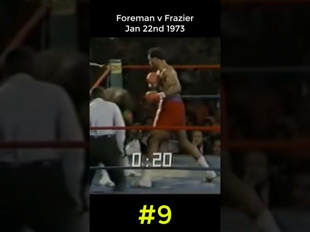 Some of George Foreman's KOs | #9 Foreman v Frazier I | Fight Shorts