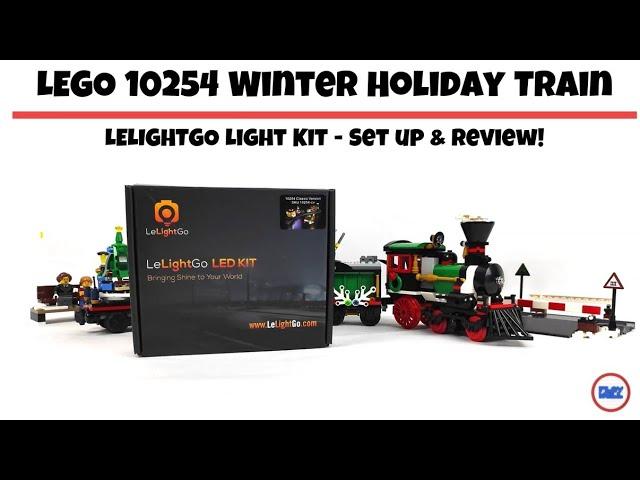 LELIGHTGO Light Kit for LEGO 10254 Winter Holiday Train - Set UP & Review!