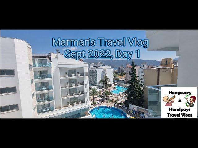 Marmaris Turkey Travel Vlog Sept 2022 Day 1 | Blue Bay Platinum | Football Bars |Shopping