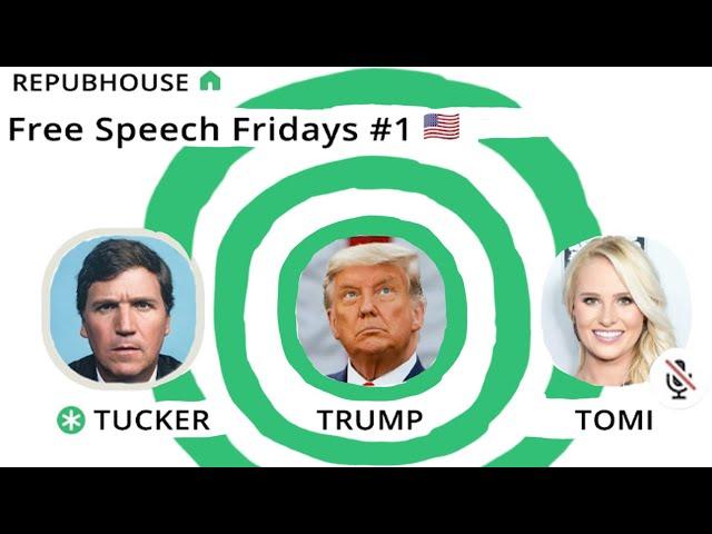 Trump on Clubhouse rapping with Tucker Carlson