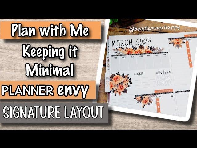  Plan With Me ~ Minimal and Functional with Planner Envy & Orange Blooms 