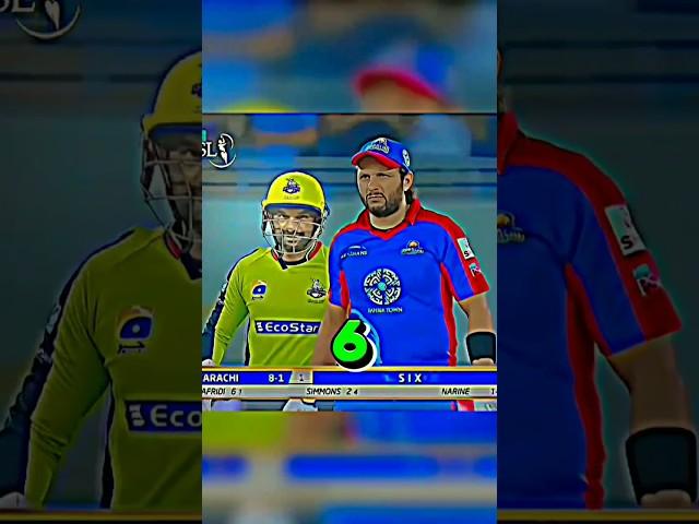 Shahid Afridi vs Sunil Narine  #cricket5d #nomansarfraz