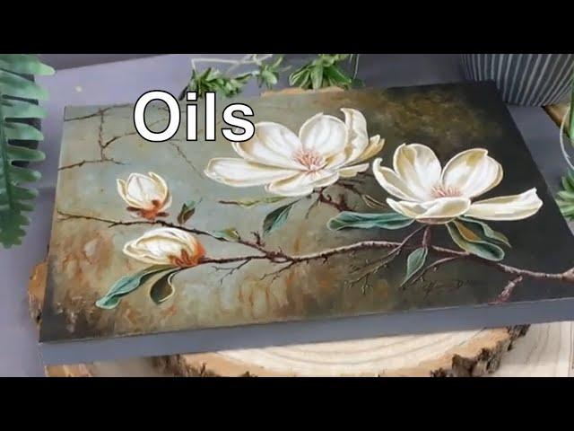 Magnolia Grace Oil Painting Tutorial | Underpainting Technique | Timelapse