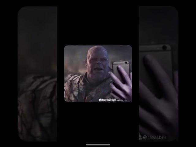 Thanos taking a selfie￼