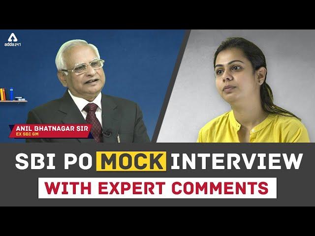 SBI PO Mock Interview 2023 : SBI PO Interview Preparation by Anil Bhatnagar Sir