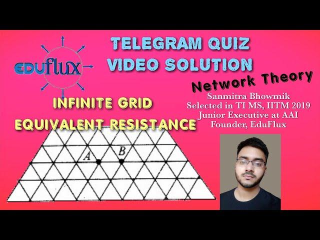 Infinite Grid Resistance problem (telegram group quiz discussion)