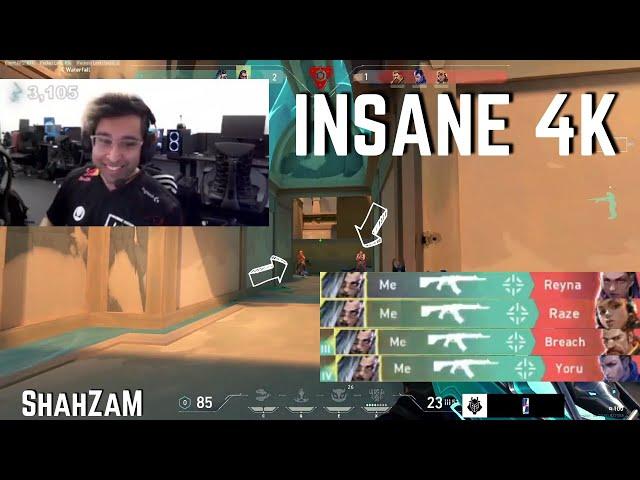 G2 ShahZaM is ON SOMETHING... INSANE ROUND 4K | VALORANT Clips