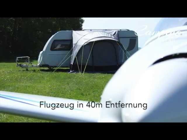 Camping Trend: Wohnwagen Luft Vorzelt im Windtest (Fritz Berger Garda-L Deluxe)