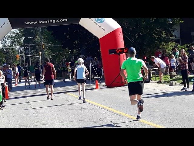 Finish Fergus Highland Games 10k race