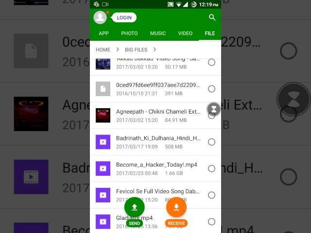 How to hide files using xender