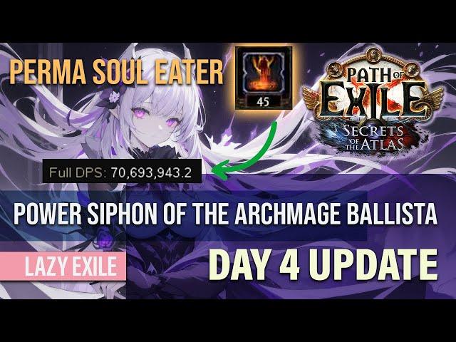 [PoE 3.26] Soul Eater is absolutely insane on Totem Build | Power Siphon Ballista Day 4 Update