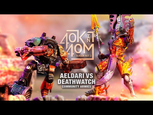 Deathwatch vs Aeldari. Community, built, painted and suffering not the alien to live. Warhammer 40k