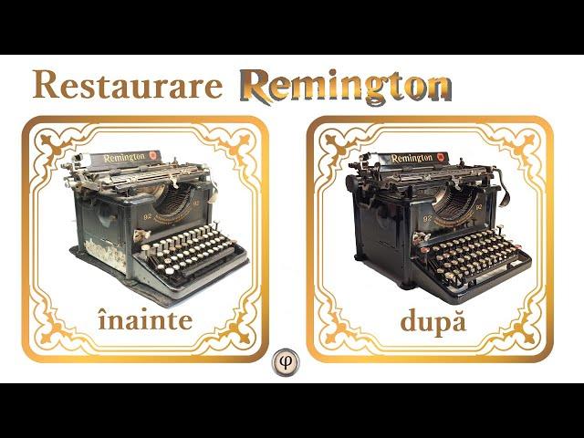 Restaurare Mașina de scris Remington 92