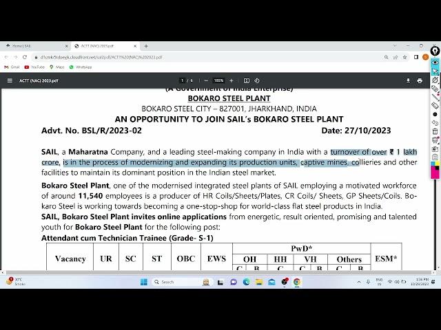 SAIL Job Notification Out 2023 | Technician | All India| eligibility | Age | Syllabus | All Details