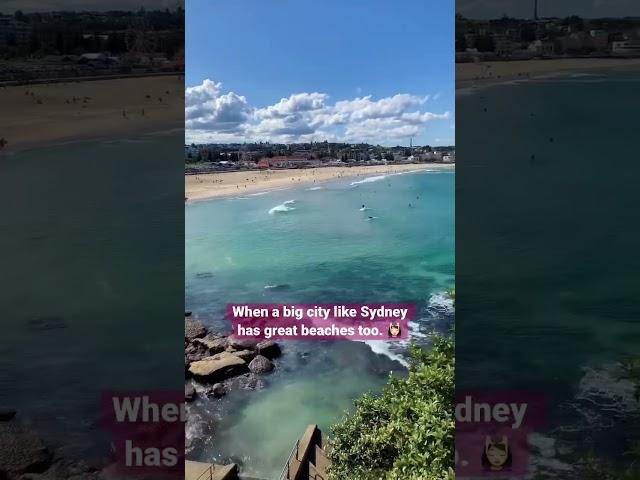 Bondi Beach in Sydney, Australia. I wonder what it’s like to live next to the ocean. ‍️ #shorts