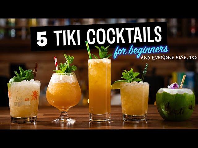 5 Real Tiki Cocktails for Beginners (and everyone else, too!)