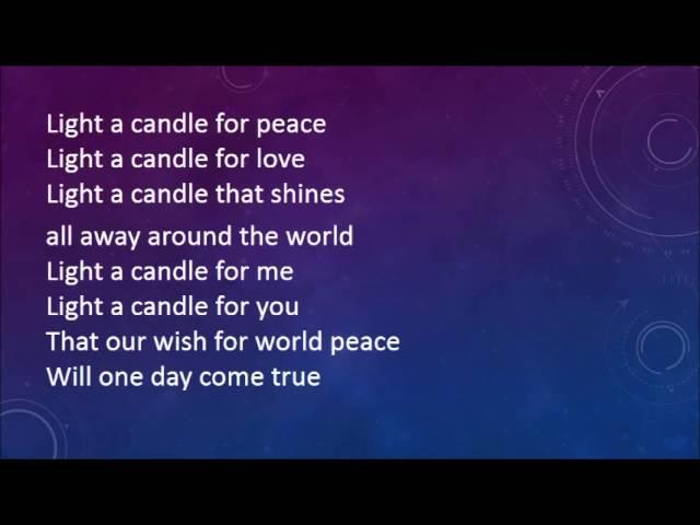 Sing Peace Around the World with lyrics