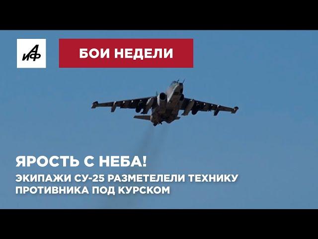 Ярость с неба! Экипажи СУ-25 разметелели технику противника под Курском