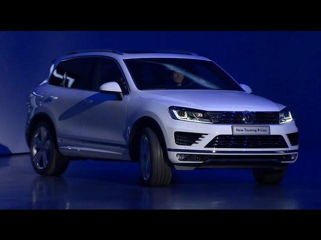 New Volkswagen Touareg facelift world premiere at Auto China 2014 with Zhang Hanyu - Autogefühl