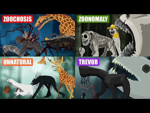 Walking Creepy Monsters Size Comparison | Monster Animation