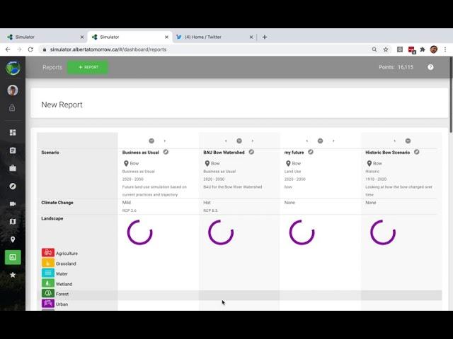 User Tutorial: Creating and Sharing a Report in Alberta Tomorrow