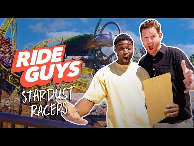 Riding the BIGGEST Roller Coaster at Universal Epic Universe: Stardust Racers! | Ride Guys