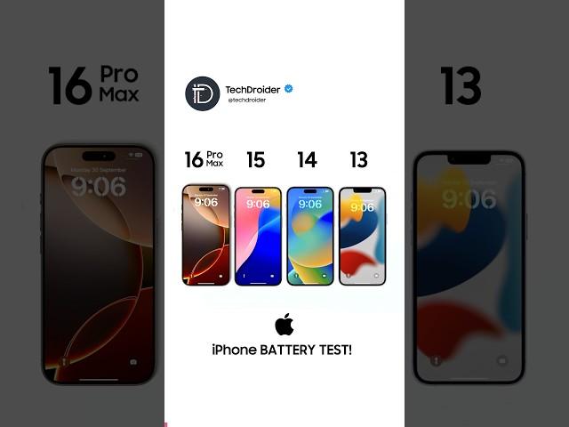 iPhone 16 / 15 / 14 / 13 BATTERY TEST! 