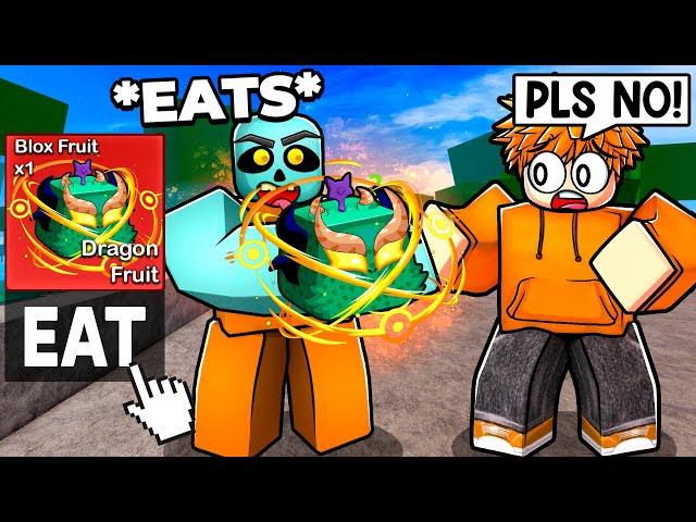 Eating The DRAGON FRUIT Infront of SCAMMERS in Blox Fruits...