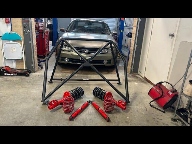 VY Commodore Drift Prep Ep 2. Half Cage & Suspension Install