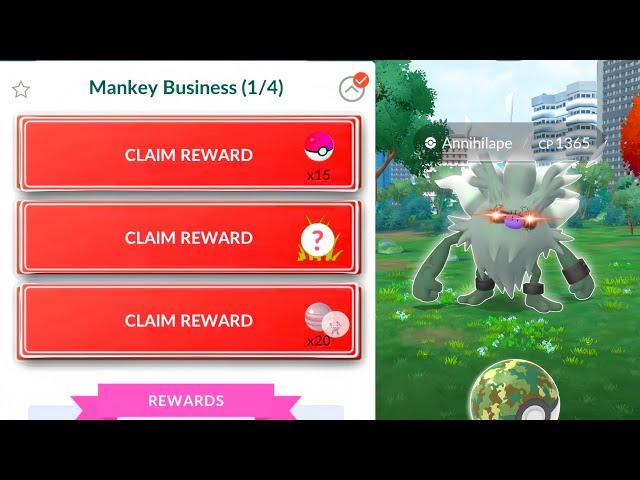 Mankey Business Special Research || Community Day || Ultimate shiny and 6x Xp bonus