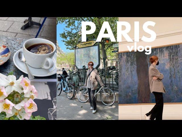 PARIS VLOG  3 weeks in France with my husband  giverny, bakeries, bookstores and bike rides