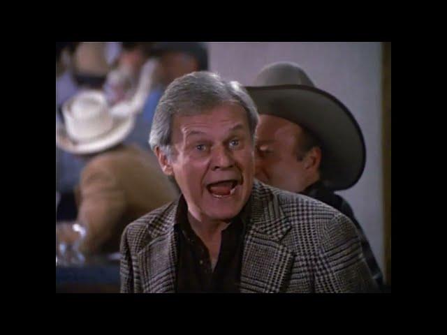 Dallas - 13x18 - J.R. angry at Cliff's success