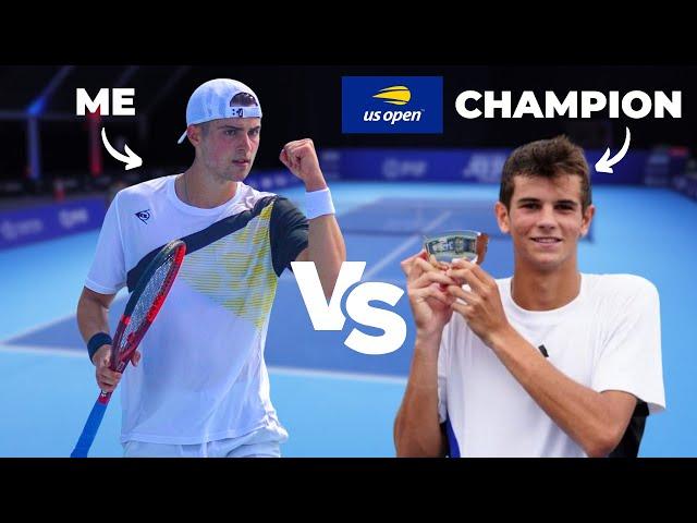 I Challenged The Us Open Junior Winner To A Match!