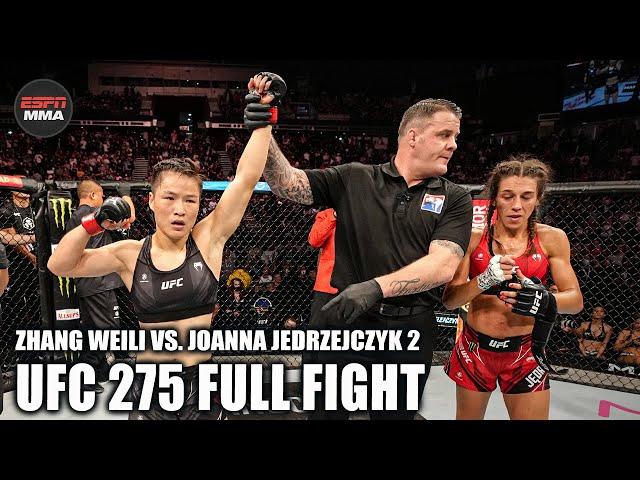 Zhang Weili vs. Joanna Jedrzejczyk 2 FULL FIGHT [UFC 275 – June 12, 2022] | ESPN MMA