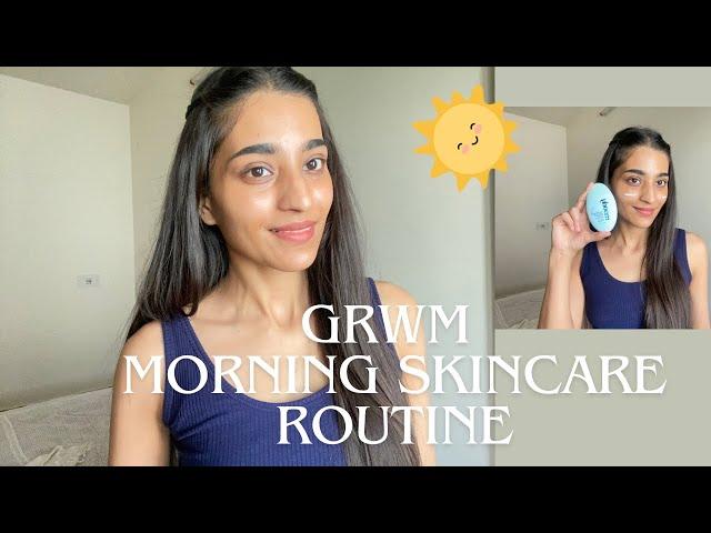 Grwm ft. my A.M.skincare routine  dewy glass skin