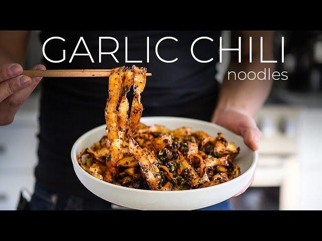 SPICE UP YOUR WEEKLY MENU with this crazy delish Garlic Chili Noodles Recipe!