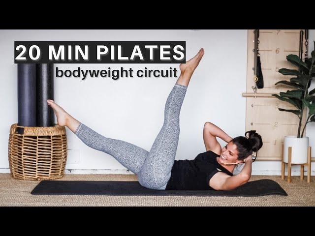 20 MIN PILATES WORKOUT | PILATES AT HOME | BODYWEIGHT CIRCUIT (no equipment)