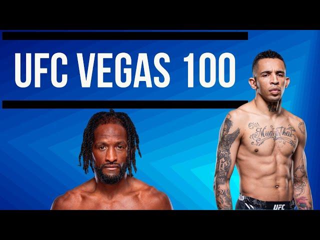 UFC Vegas 100 Betting Card Predictions and Picks