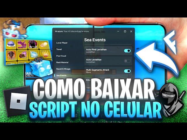 Como Baixar SCRIPT e Executor ANTI BAN no Blox Fruits MOBILE/CELULAR e PC - Link direto Atualizado