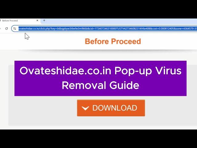 Remove Ovateshidae.co.in Malicious Pop-ups | Stop Ovateshidae.co.in fake alerts