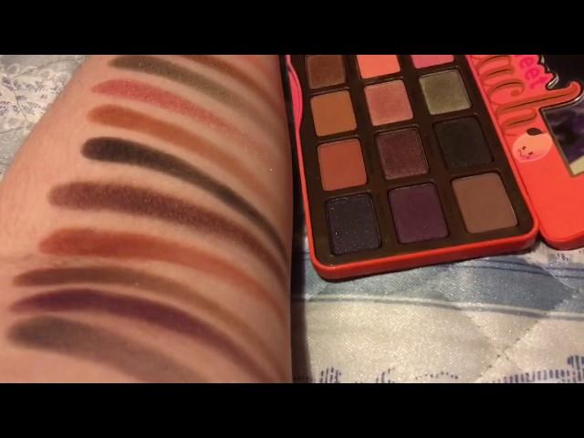 Too Faced SWEET PEACH Palette SWATCHES MakeupBYTashaXO