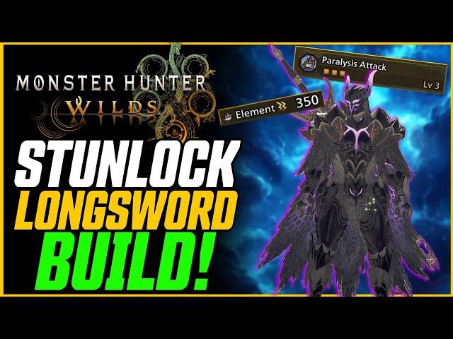 This Longsword Build is BROKEN! Stunlock Paralysis is Amazing! // Monster Hunter Wilds LS Build